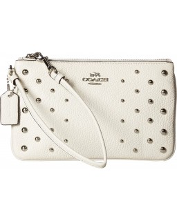 Kabelka COACH Ombre Rivets Small Wristlet Sv/Chalk One Size