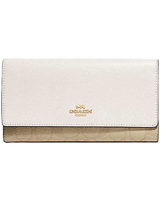 Coach Signature Kožená Trifold ID Clutch - #F79868