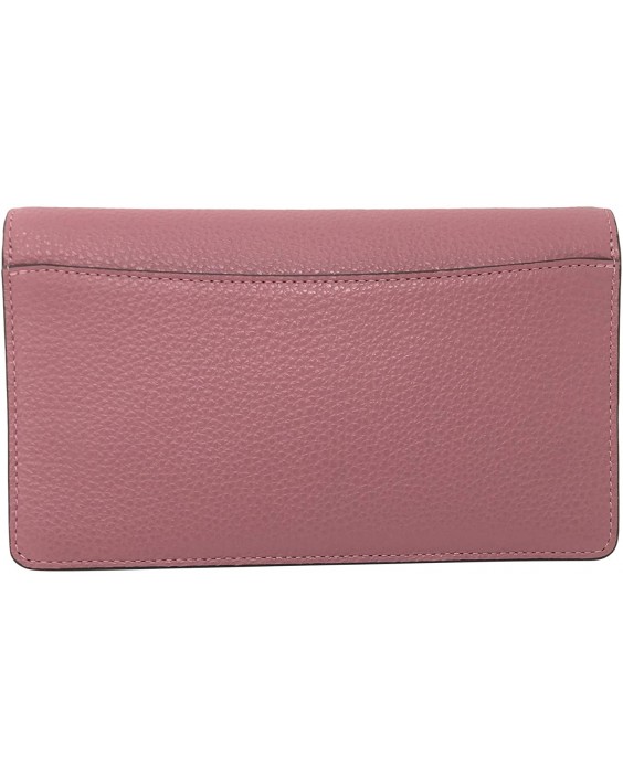 Kabelka Coach Anna Pebbled Kožená Foldover Crossbody Clutch Rose