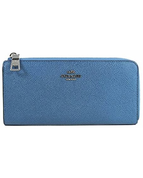 Coach Embossed Textured Kožená Slim Zipper Teal 52333