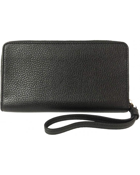 Coach Signature Printed PVC Phone Wristlet (IM/Black)