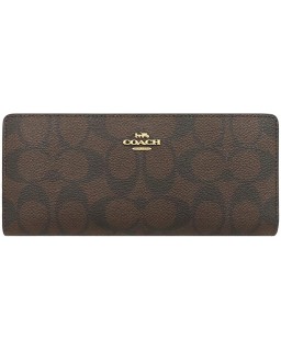 Coach Signature Slim in Brown/Black