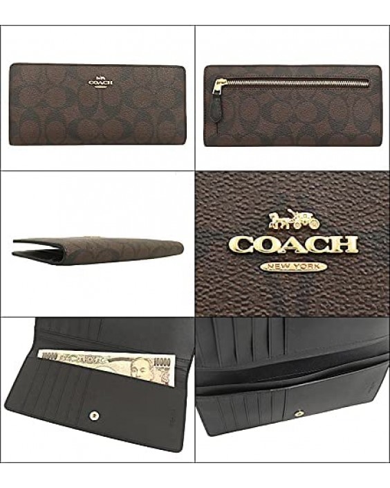 Coach Signature Slim in Brown/Black