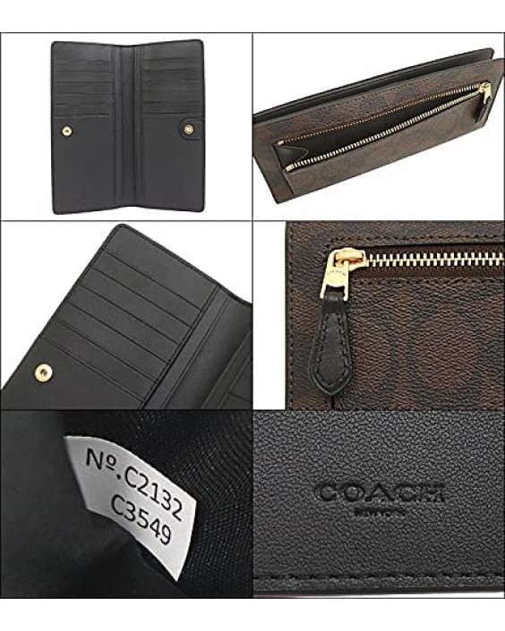 Coach Signature Slim in Brown/Black