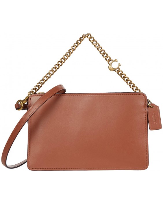 Kabelka COACH Refined Calf Kožená Signature Chain Crossbody