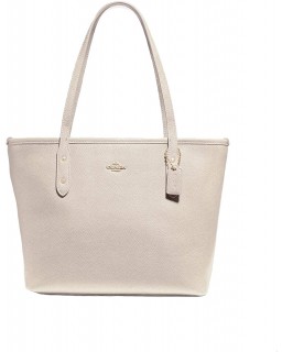 Kabelka Coach Mini Kožená City Zip Tote Purse - Chalk - #22967