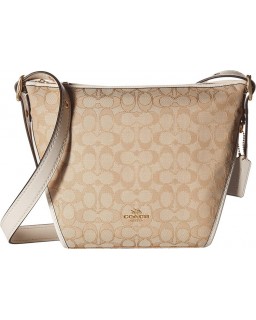 Kabelka COACH Small Dufflette in Signature Li/Light Khaki/Chalk One Size