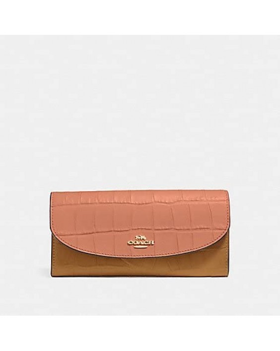 COACH F27482 SLIM ENVELOP EMBOSSED Kožená