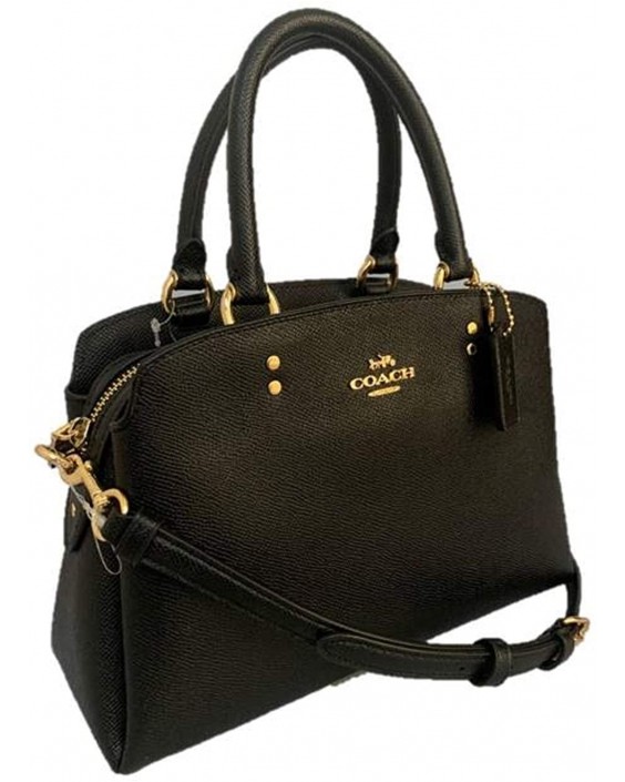 Kabelka Coach Crossgrain Kožená Mini Lille Carryall Satchel - Black, Small