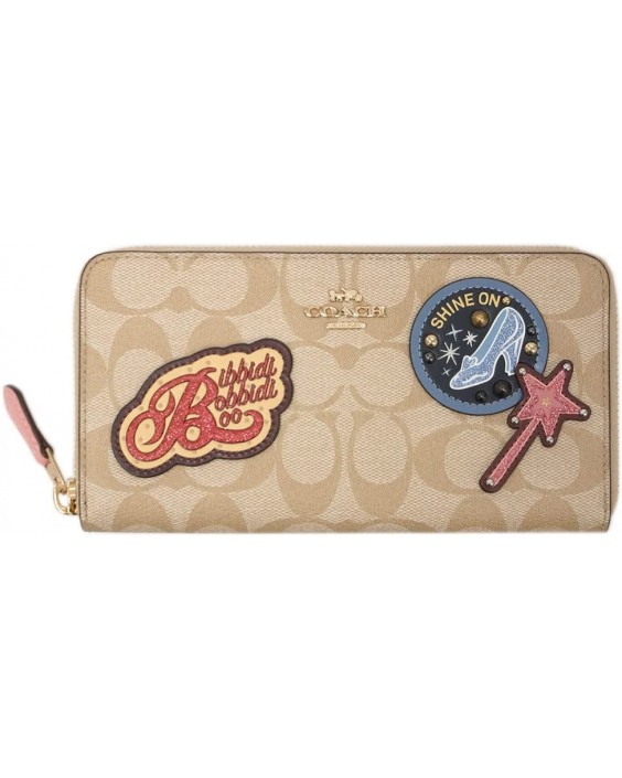 Coach Style No. C1946 Disney X Coach Accordion Zip In Signature Canvas With Patches