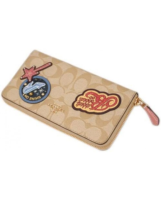 Coach Style No. C1946 Disney X Coach Accordion Zip In Signature Canvas With Patches