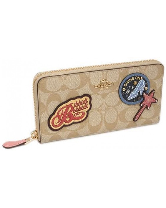 Coach Style No. C1946 Disney X Coach Accordion Zip In Signature Canvas With Patches