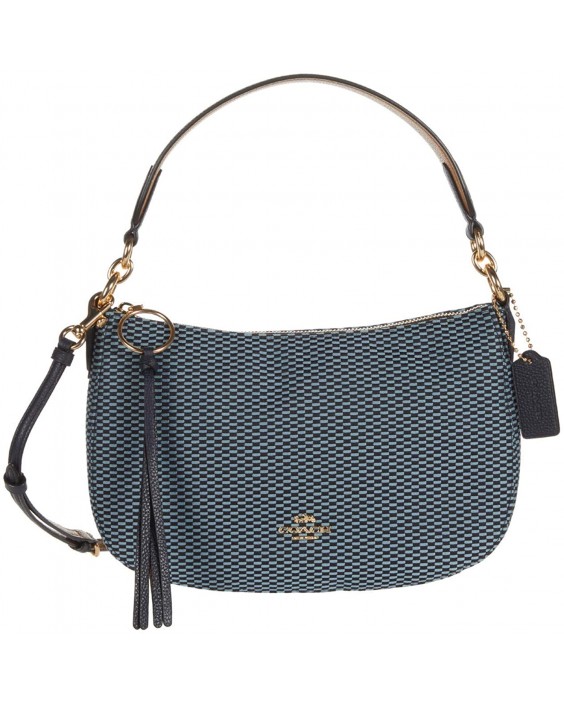 Kabelka COACH Legacy Jacquard Sutton Crossbody Gold/Midnight Navy One Size