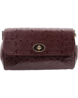 Kabelka Coach Ruby Signature Debossed Patent Kožená Crossbody Clutch, F55452