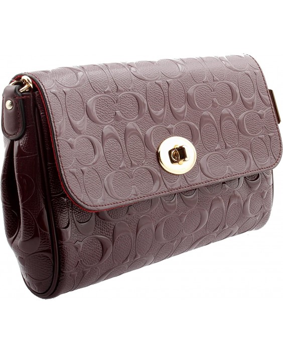 Kabelka Coach Ruby Signature Debossed Patent Kožená Crossbody Clutch, F55452