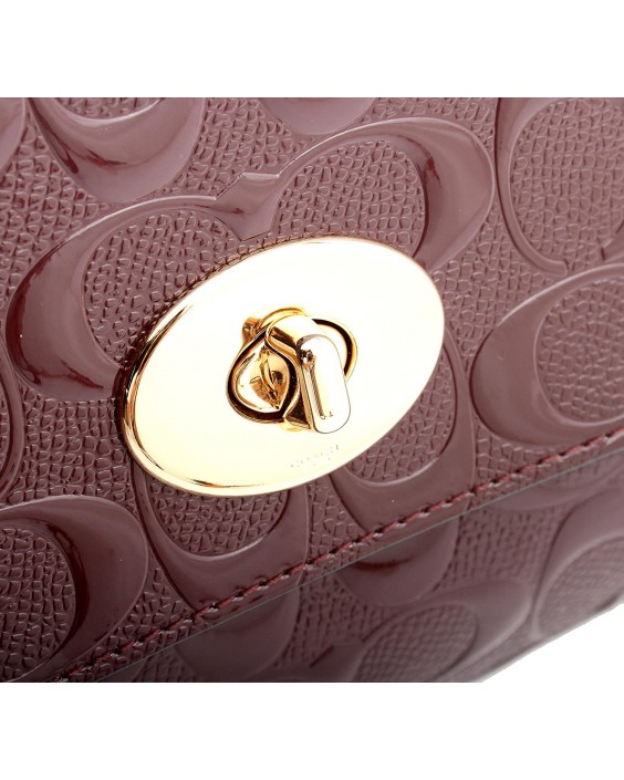 Kabelka Coach Ruby Signature Debossed Patent Kožená Crossbody Clutch, F55452