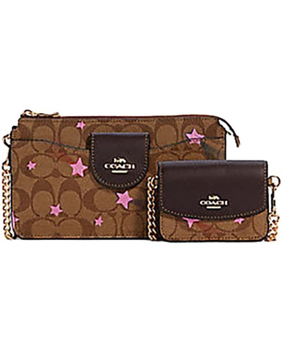 Kabelka Coach Poppy Crossbody In Signature Canvas With Disco Star Print