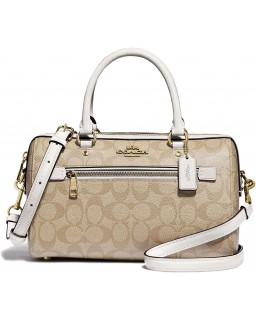 Kabelka Coach Rowan Satchel (Light Khaki - Chalk)