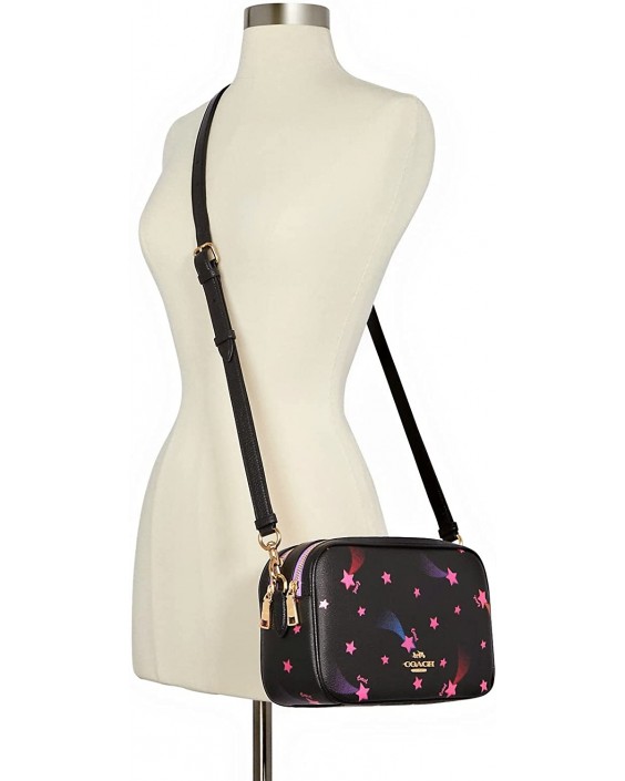 Kabelka COACH Large Jes Crossbody In Signature Canvas (Black Multi With Disco Star Print)