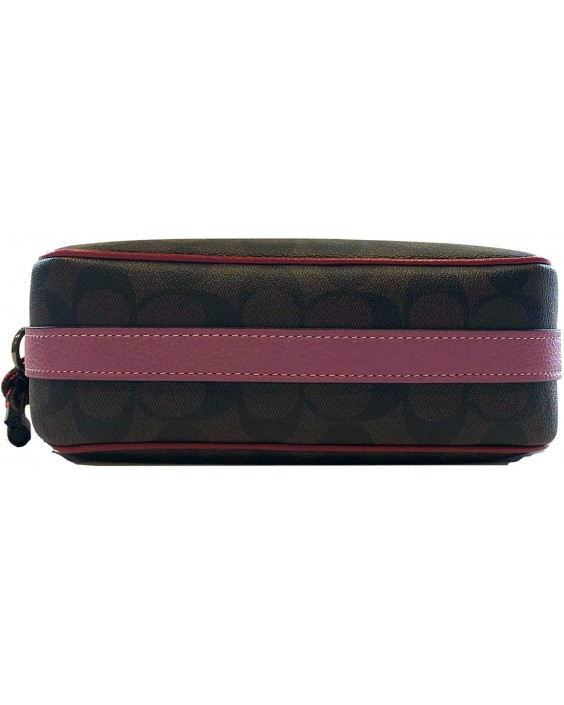 Kabelka Coach Dempsey Camera In Signature Jacquard With Stripe And Coach Patch