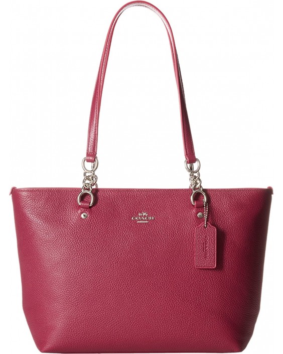 Kabelka COACH Pebbled Small Sophia Tote SV/Cyclamen Tote