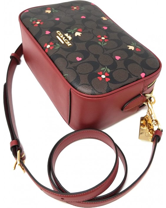 Kabelka Coach Jes Crossbody in Signature Canvas (Heart Petal Print - Brown - Multi)