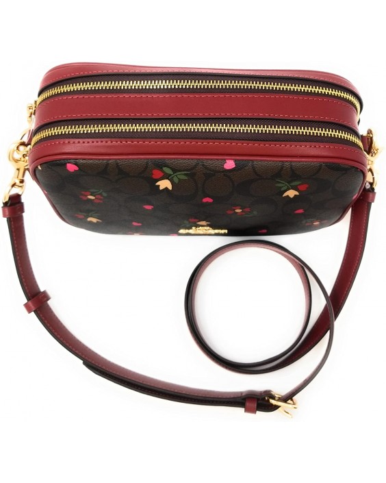 Kabelka Coach Jes Crossbody in Signature Canvas (Heart Petal Print - Brown - Multi)