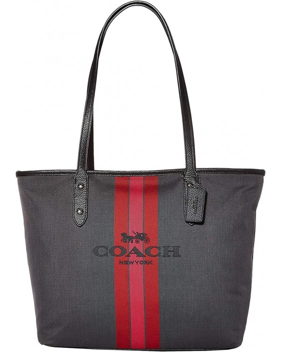 Kabelka COACH Horse and Carriage Jacquard City Tote, Black, One Size