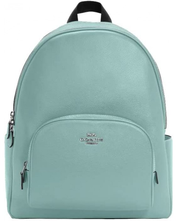 Kabelka Coach Large Backpack, Pebble Leather - Light Teal, One Size, Backpack