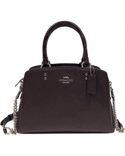 Kabelka Coach Mini Lillie Carryall in Signature Canvas (SV/Oxblood 1)