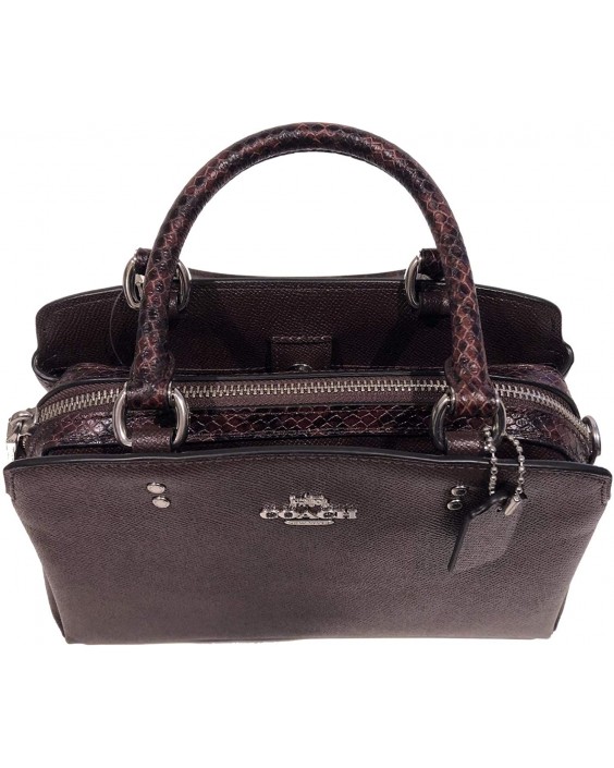 Kabelka Coach Mini Lillie Carryall in Signature Canvas (SV/Oxblood 1)