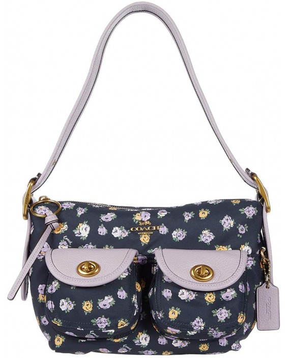 Kabelka COACH Vintage Rose Print Nylon Cargo Shoulder 23 B4/Midnight Navy One Size