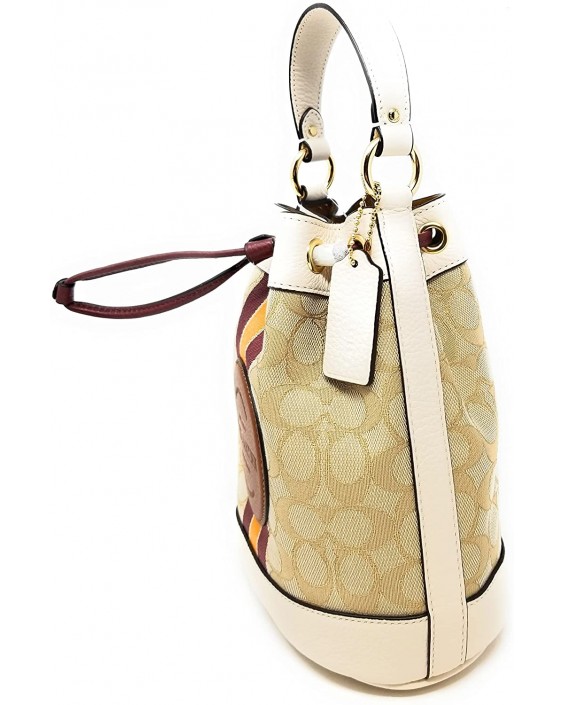 Kabelka COACH Dempsey Bucket Crossbody (Gold/Light Khaki/Wine Multi)