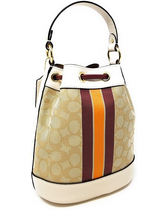 Kabelka COACH Dempsey Bucket Crossbody (Gold/Light Khaki/Wine Multi)