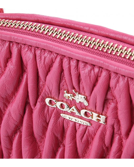 Kabelka Coach Small Kelsey in Gathered Twist Leather in Dahlia F37081 IMDUL