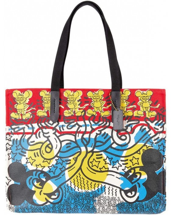 Kabelka Coach X Disney Keith Haring Tote 42 in Multi Print