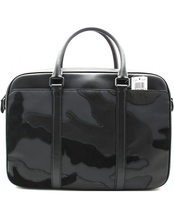 Kabelka COACH PERRY SLIM BREEF IN MIXED MATERIALS F11635, BLACK/BLACK MATTE