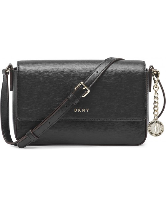 Kabelka DKNY Dkny Bryant Md Flap Crossbody, Black/Gold, One Size US