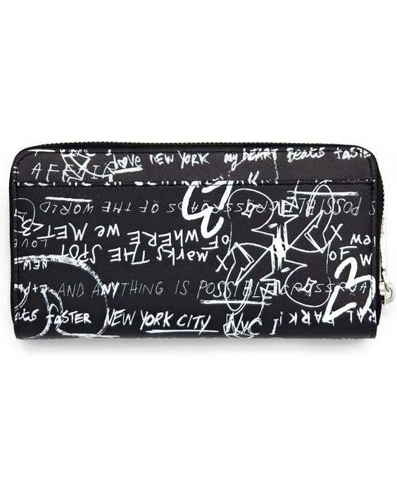 DKNY Graffiti Saffiano Kožená Zip Around Continental