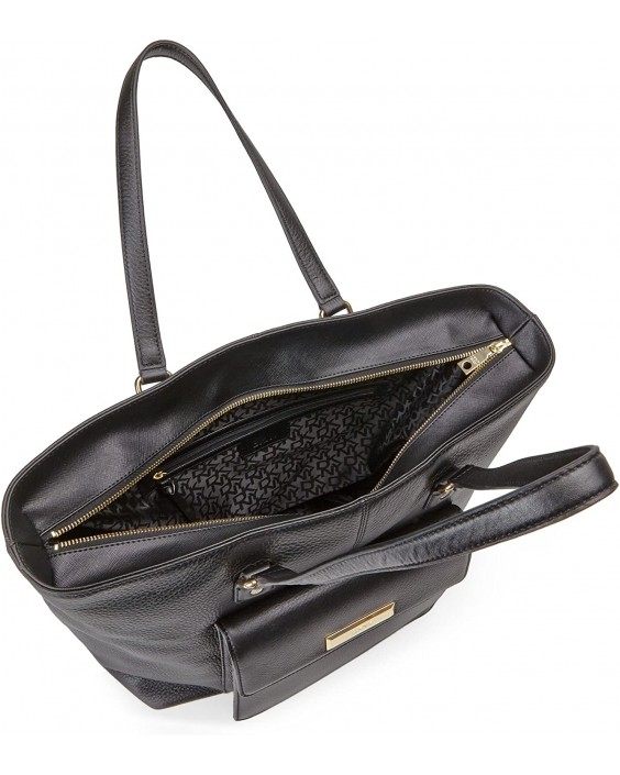 Kabelka DKNY Soft Ego Kožená N/S Tote, Black