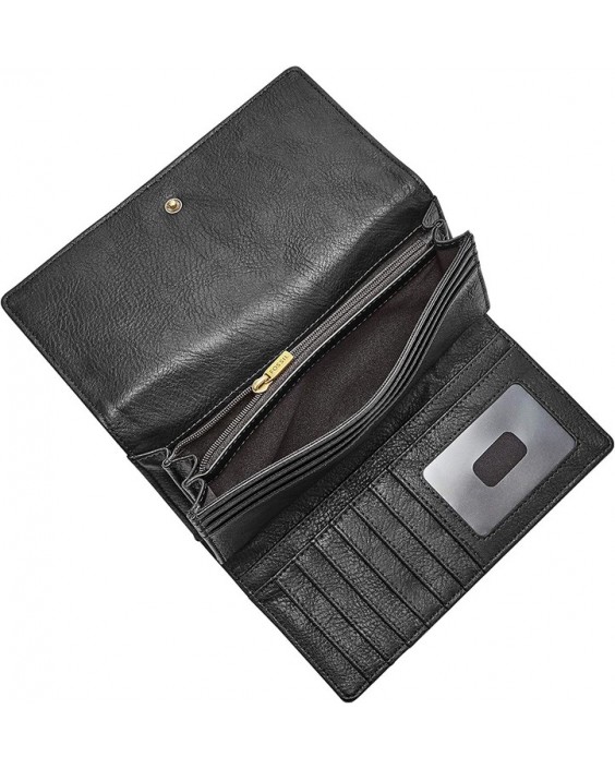 Fossil Logan Kožená RFID-Blocking Flap Clutch