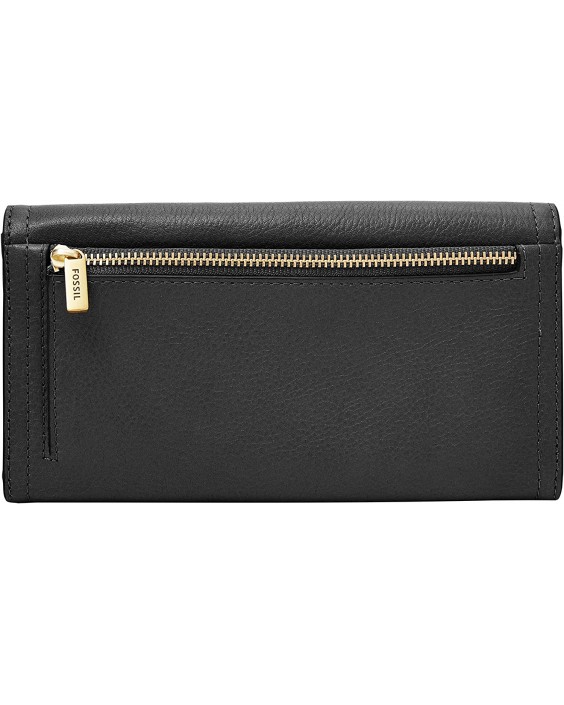 Fossil Logan Kožená RFID-Blocking Flap Clutch