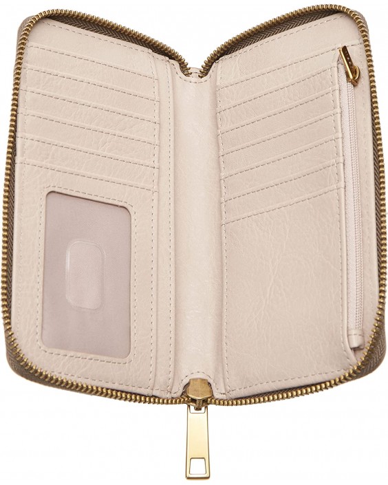 Fossil Logan Kožená RFID-Blocking Mid Size Zip with Wristlet Strap