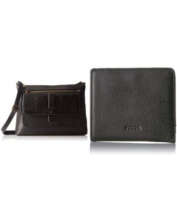 Fossil Kinley Crossbody with Emma Mini Rfid, Black