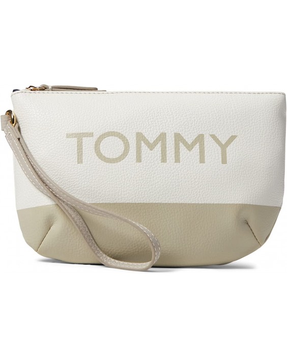 Kabelka Tommy Hilfiger Hilary II-Half Moon Wristlet-Pebble PVC