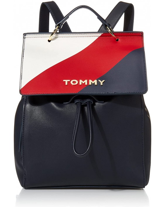 Kabelka Tommy Hilfiger Flap Backback, Navy/RED/White