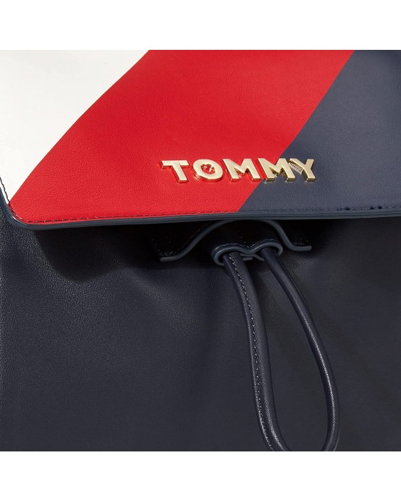 Kabelka Tommy Hilfiger Flap Backback, Navy/RED/White