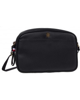 Kabelka Tommy Hilfiger Cynthia Camera Crossbody Pebble PVC Black One Size