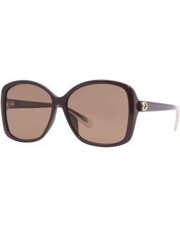 Gucci GG 0950SA 004 Brown Plastic Butterfly Brown Lens