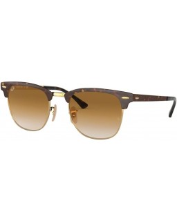 Ray-Ban RB3716 CLUBMASTER METAL 900851 51M Gold Top Havana/Clear Brown Gradient 